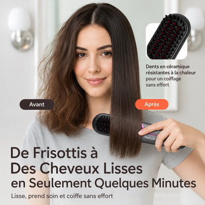 Naelyah AirBrush Pro | Brosse lissante sans fil