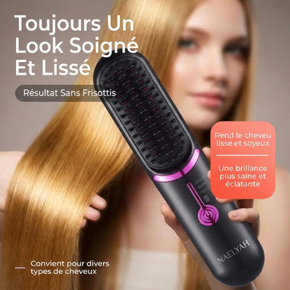 Naelyah AirBrush Pro | Brosse lissante sans fil