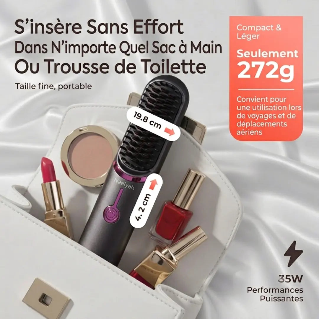 Naelyah AirBrush Pro | Brosse lissante sans fil