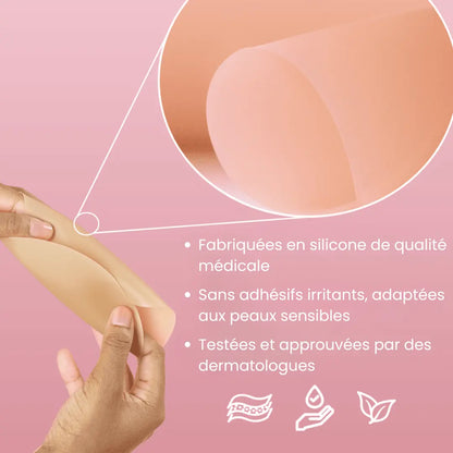 Caches-tétons circulaires sans adhésif