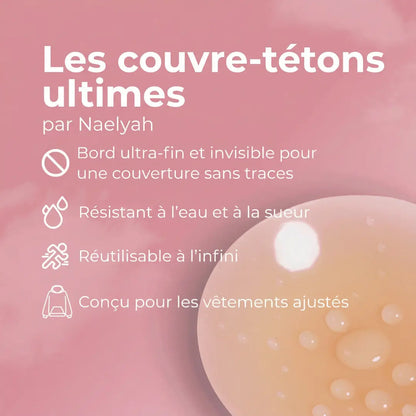 Caches-tétons circulaires sans adhésif