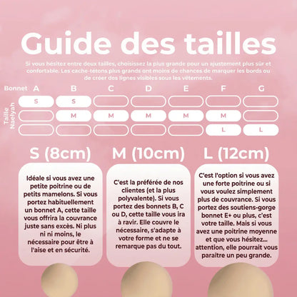 Caches-tétons circulaires sans adhésif