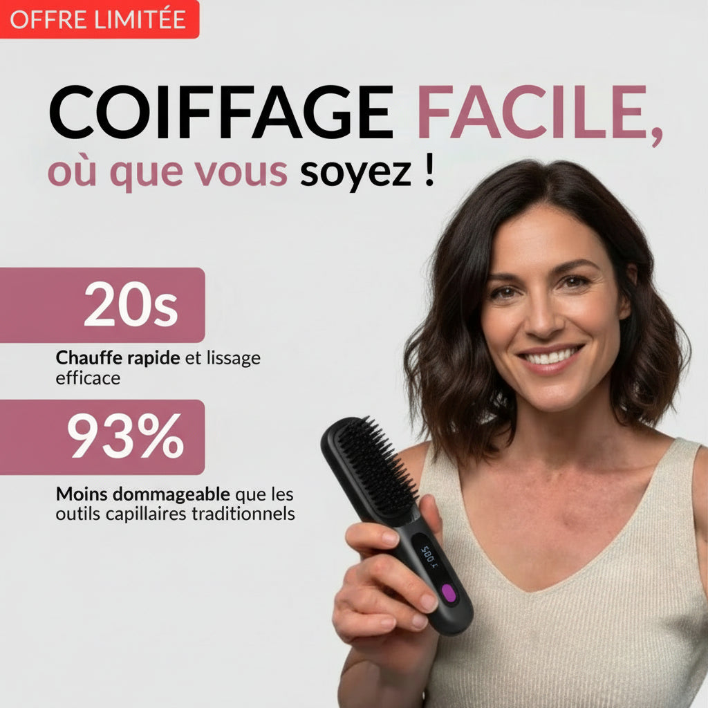 Brosse Lissante Portable Naelyah – GoBrosse Pro