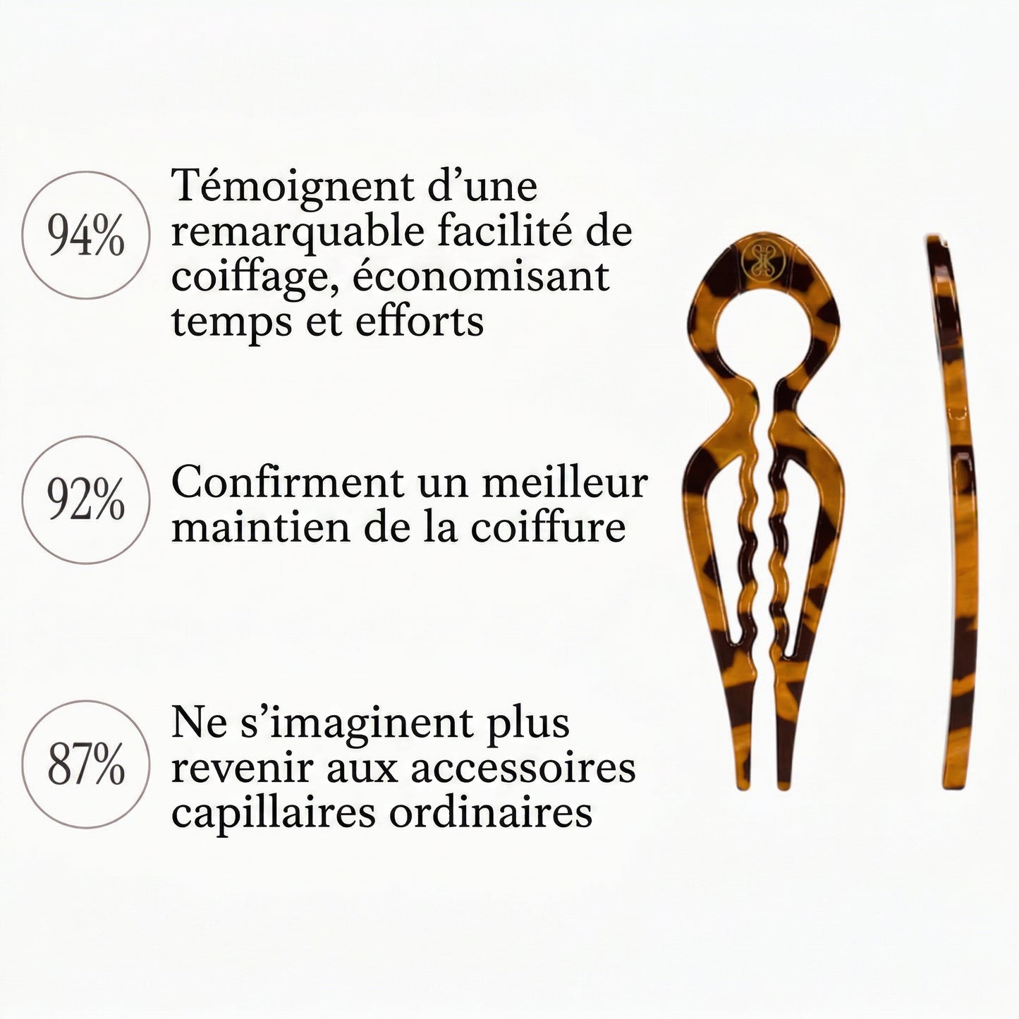 Épingles à cheveux Prestige - 3 par paquet