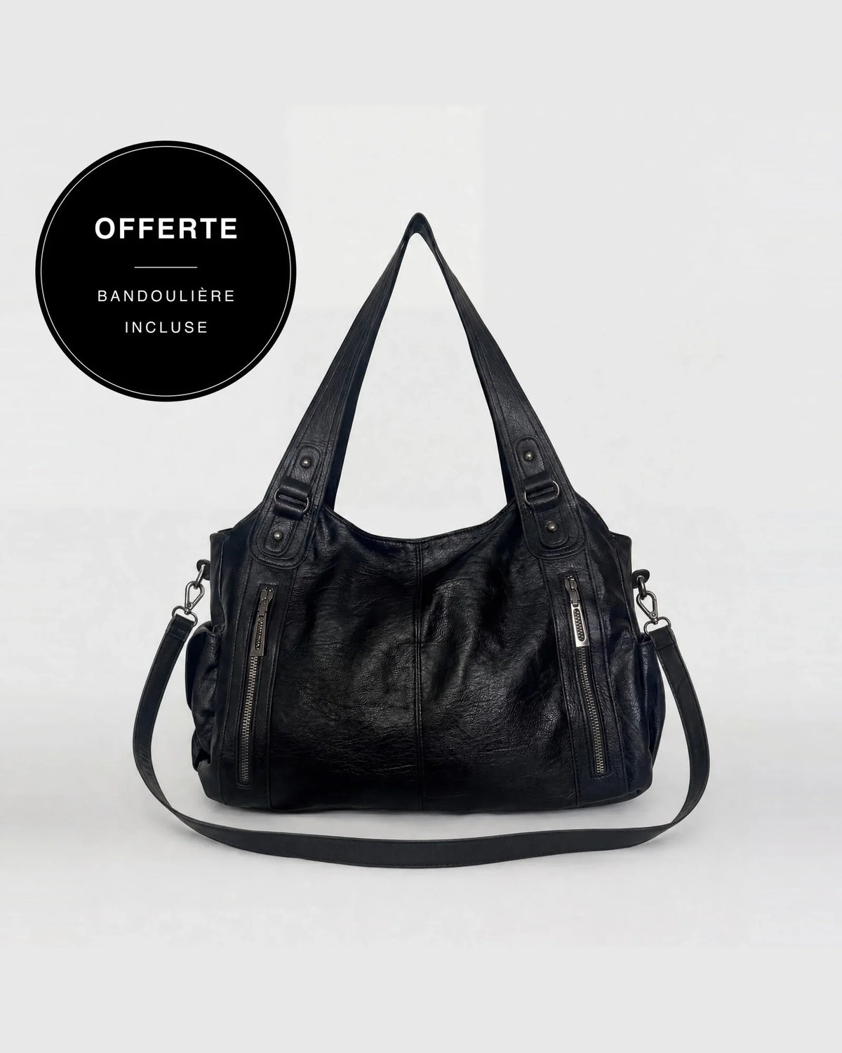 Sac Margot Noir - bandoulière offerte
